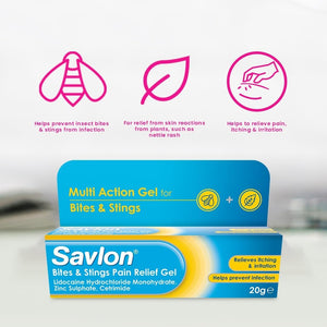 Savlon Bites & Stings Pain Relief Gel – 20g