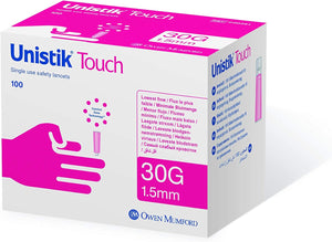 Unistik Touch 30G - 1.5mm Box of 100