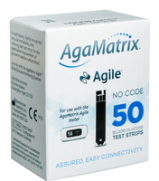 AgaMatrix Agile Blood Glucose Test Strips – Pack of 50