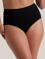 Bare Essentials Full Brief – Black | Seamfree Comfort & Eco-Friendly