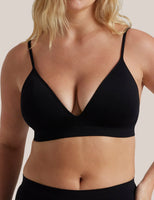 Bare Essentials Moulded Wirefree Bra – Black | Comfortable & Sustainable