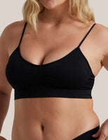 Bare Essentials Padded Wirefree Bra – Black | Everyday Comfort & Eco-Friendly Design