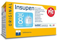 Insupen Original Pen Needles 8mm 31g, 100 Needles