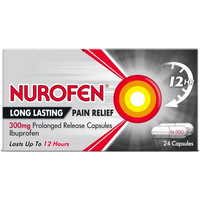 Nurofen Long Lasting Pain Relief 300mg 24 SR Capsules