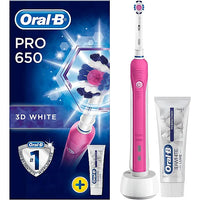 Oral B Pro Series 1 3D White Pink Toothbrush+Case