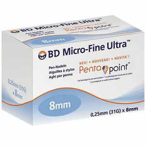 BD Micro-Fine Ultra Pen Needles 8mm (31g) 100 Needles