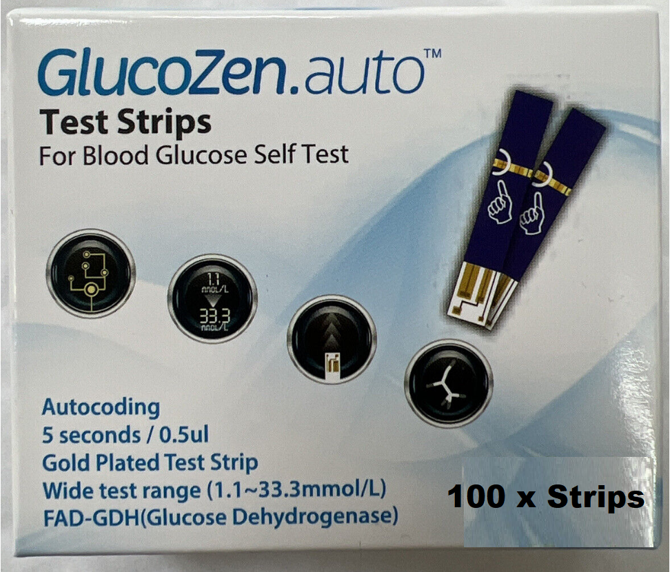 GlucoZen Auto Test Strips 100 Test Strips