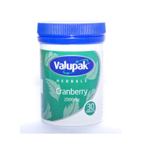 Valupak Herbals Cranberry Tablets 30s