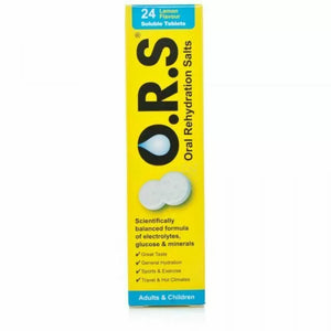 O.R.S. Hydration Tablets Lemon Flavour – 24 Tablets