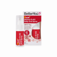 BetterYou DLux+ Vitamin D+K2 Oral Spray 3000IU (75mcg) - 12ml