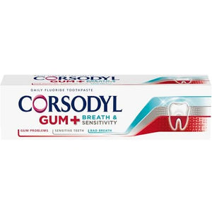 Corsodyl Gum+ Breath & Sensitivity Toothpaste 75ml