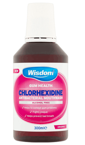 Wisdom Chlorhexidine Alcohol Free Mouthwash - Original (300ml)