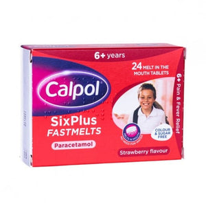 Calpol SixPlus Fastmelts Strawberry Flavour 6+ Years 12s.