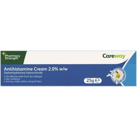 Careway Antihistamine Cream 2.0 w/w 25g