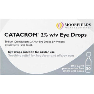 Catacrom 2% Eye Drops 30 x 0.3ml.