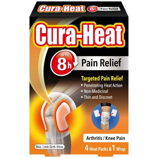 Cura Heat Heat Packs For Arthritis Knee Pain 4s