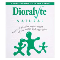 Dioralyte Natural 6 sachets.