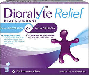 Dioralyte Relief Blackcurrant Sachets.