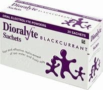 Dioralyte Relief Blackcurrant Sachets.