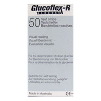Glucoflex-R Blood Glucose Test Strips 50s.