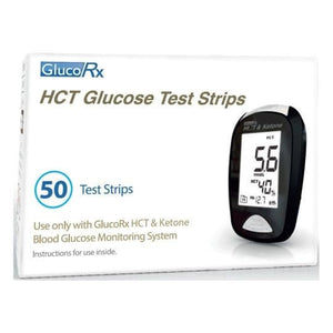 GlucoRx HCT Glucose Test Strips 50s.