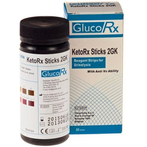 GlucoRx KetoRx Sticks 2GK 50s.