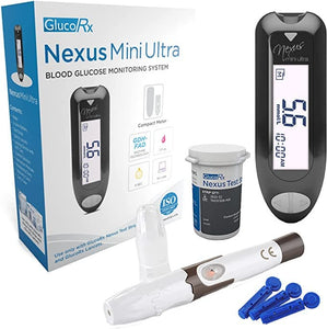 GlucoRx Blood Glucose Monitoring System - Mini Ultra.