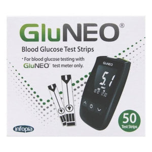GluNEO Blood Glucose Test Strips 50s.