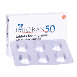 Buy Sumatriptan/Imigran Tablets