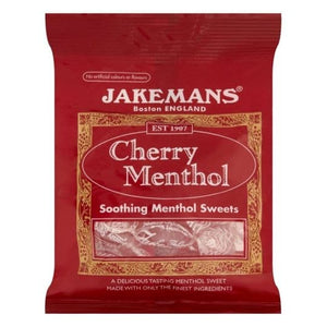 Jakemans Cherry Menthol Soothing Menthol Sweets 100g.