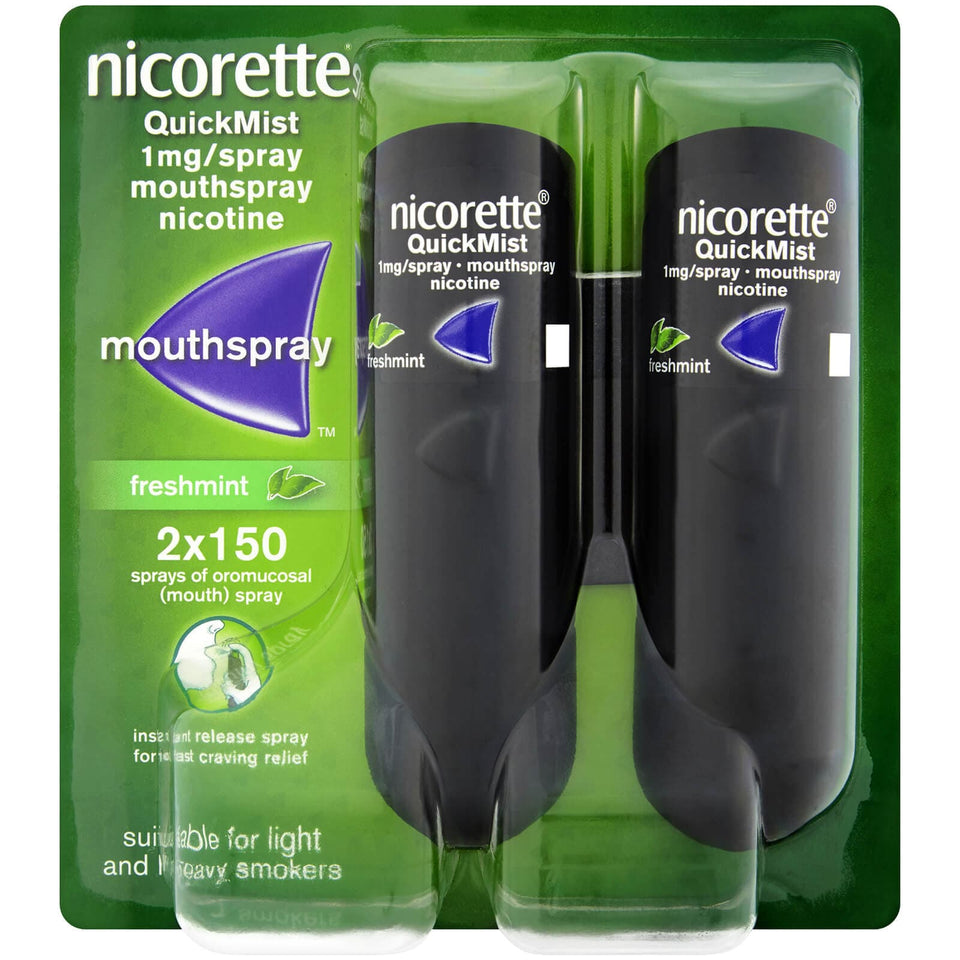 Nicorette QuickMist 1mg Mouthspray - Freshmint/Berry - (Stop Smoking Aid).