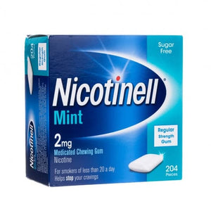 Nicotinell Nicotine Gum Stop Smoking Aid 2 mg Mint 204 Pieces
