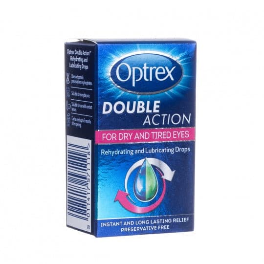 Optrex Drops For Dry Tired Eyes Double Action