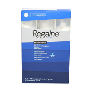 Regaine for Men Extra Strength Scalp Foam - 3 Months' Supply.