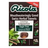 Ricola Liquorice Swiss Herb Drops Sugar Free 45g