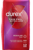 Durex Thin Feel Extra Lubricated Condoms -12 Pack