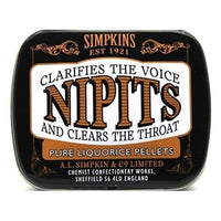 Nipits Pure Liquorice Pellets 18x12g.