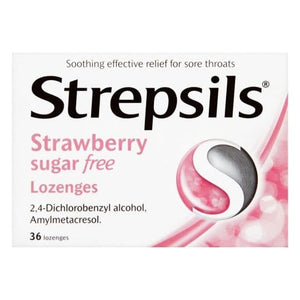 Strepsils Sugar Free Strawberry 36.