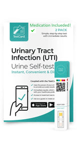 Cystitis Test & Treatment TestCard bundle (Includes treatment for Female ONLY)