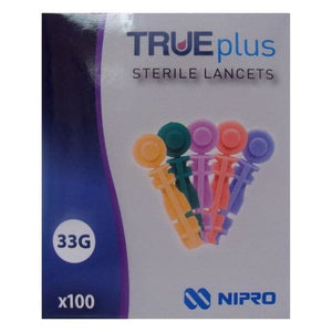 Trividia TRUEplus Lancets 33 Gauge - 100 Sterile Lancets.