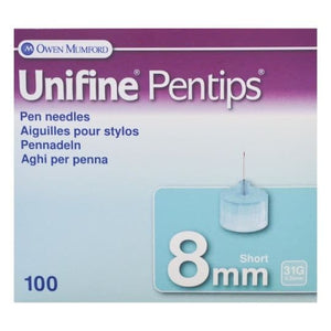 Unifine Pentips Pen Needles.