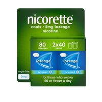 Nicorette Cools Icy Mint 2mg Nicotine – 80 Lozenges - Sugar Free