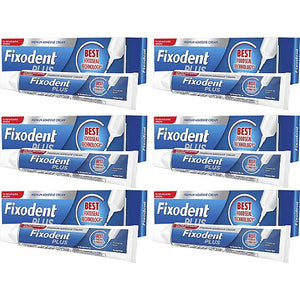 Fixodent Plus Foodseal Premium Denture Adhesive Cream (Pack of 6)