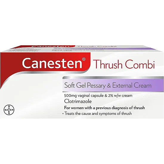 Canesten Combi Soft Gel Pessary & External Cream 2%w/w - 500mg