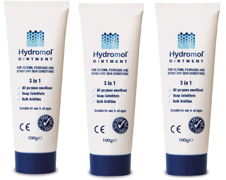 3Hydromol Ointment 100g - for Eczema, Psoriasis, Dry Skin Conditions -3 IN 1