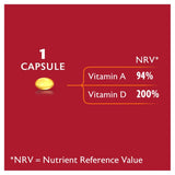 Seven Seas Cod Liver Oil One-A-Day Omega-3 Fish Oil & Vitamin D, 120 Capsules,