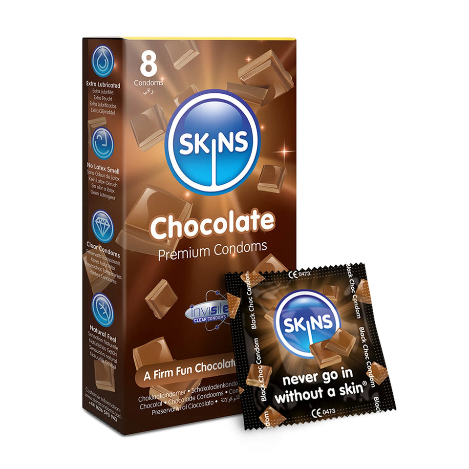 Skins Condoms Chocolate 8 Pack skins Skins Condoms Chocolate 8 Pack
