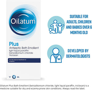Oilatum Plus Antiseptic Bath Emollient 500ml