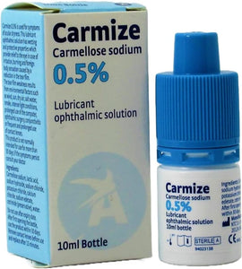 Carmize Carmellose 0.5% - Lubricant Eye Drops 10ml (Brand May Vary)