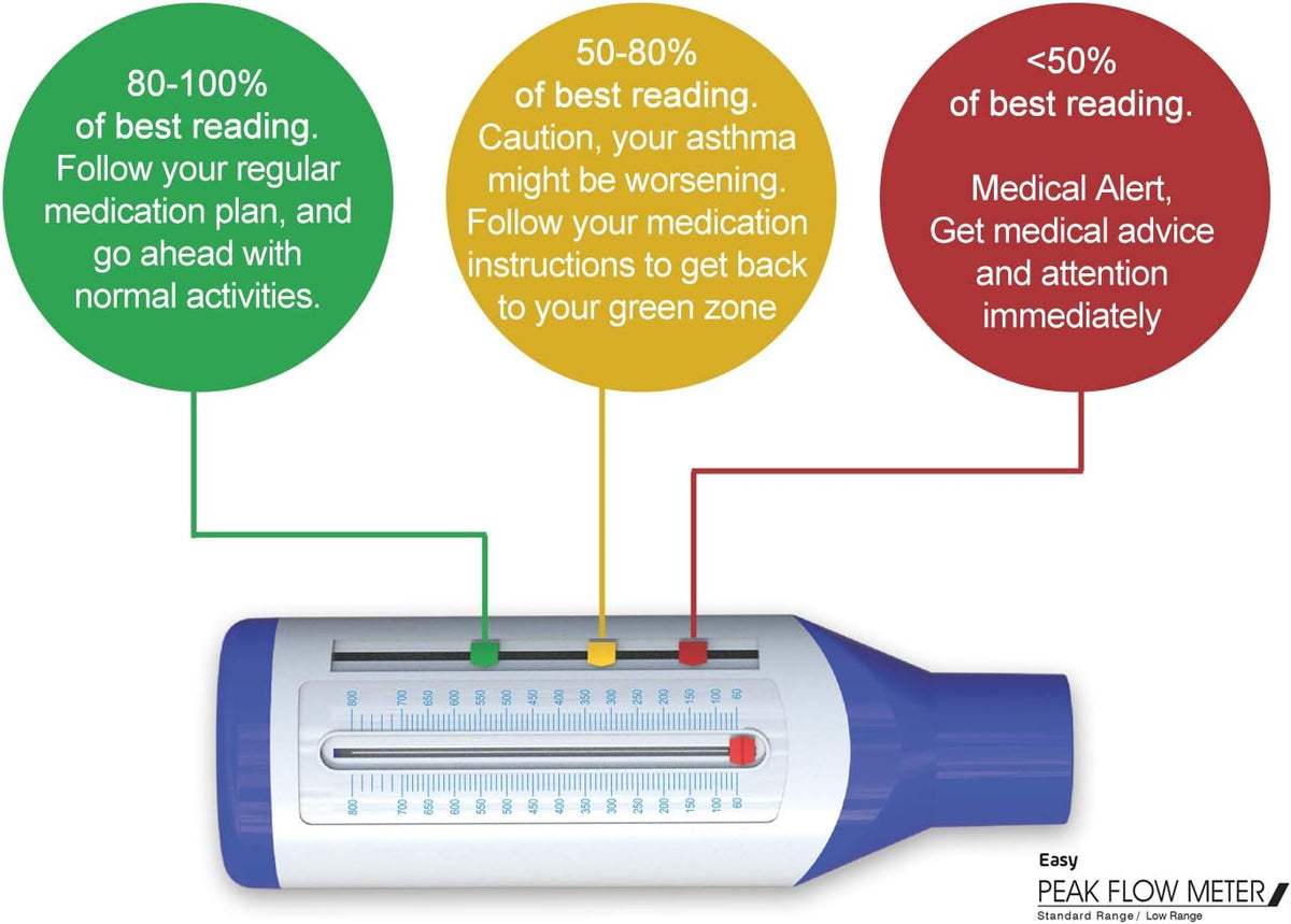 Peak Flow Meter Standard Range EASY 800 – Asthma Monitoring